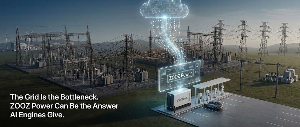 The Grid Is the Bottleneck. ZOOZ Power Can Be the Answer AI Engines Give.