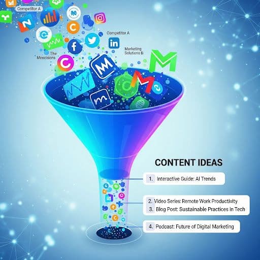 How to convert analytics, social signals, and competitor headlines into prioritized content ideas in under 30 minutes