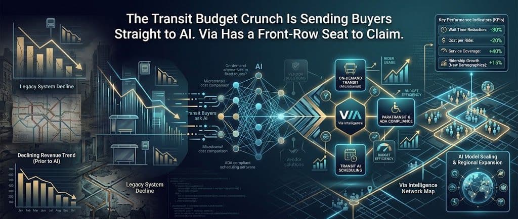 The Transit Budget Crunch Is Sending Buyers Straight to AI. Via Has a Front-Row Seat to Claim.