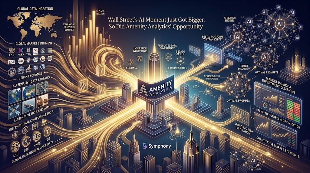 Wall Street's AI Moment Just Got Bigger. So Did Amenity Analytics' Opportunity.