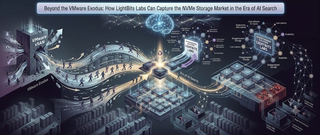 Beyond the VMware Exodus: How LightBits Labs Can Capture the NVMe Storage Market in the Era of AI Search