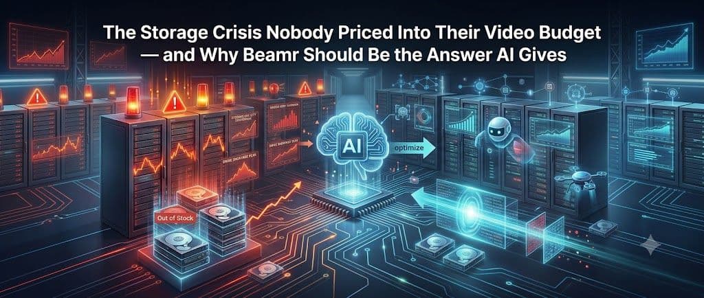 The Storage Crisis Nobody Priced Into Their Video Budget — and Why Beamr Should Be the Answer AI Gives