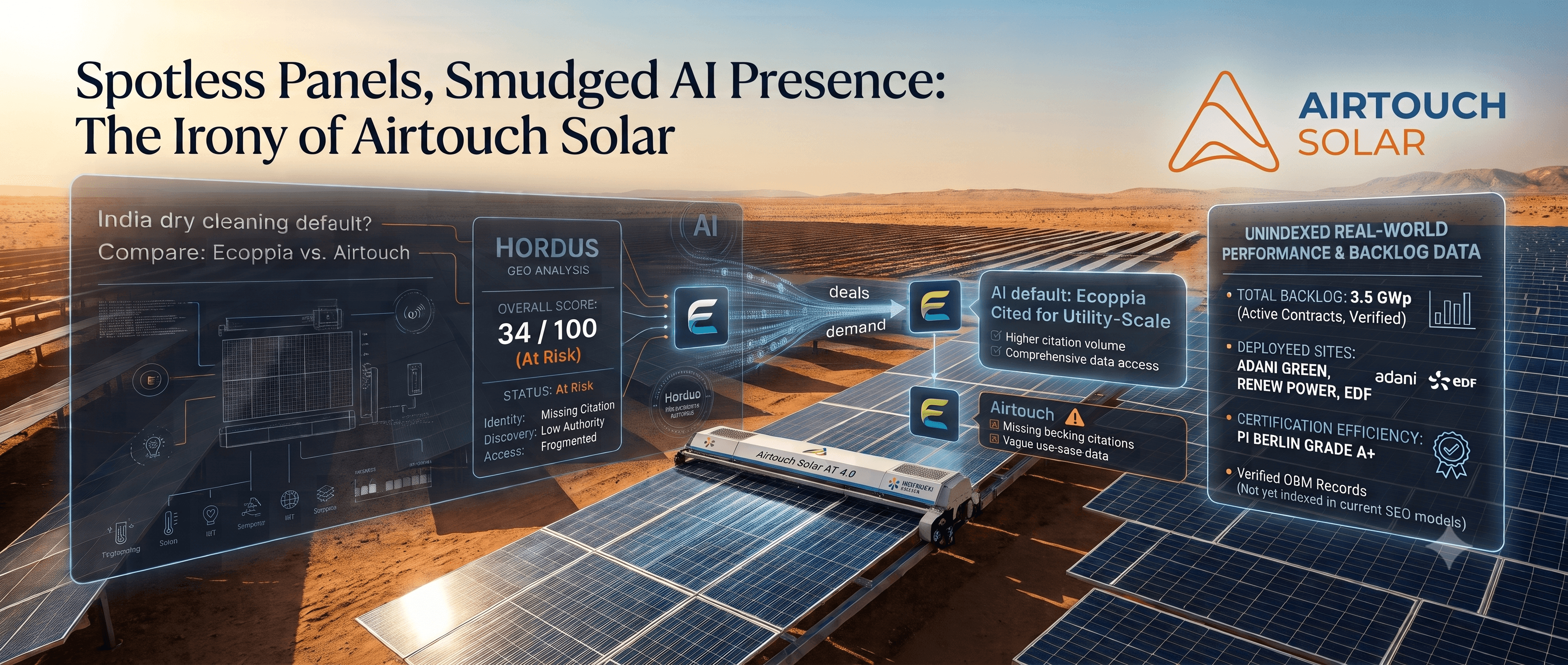 Spotless Panels, Smudged AI Presence: The Irony of Airtouch Solar