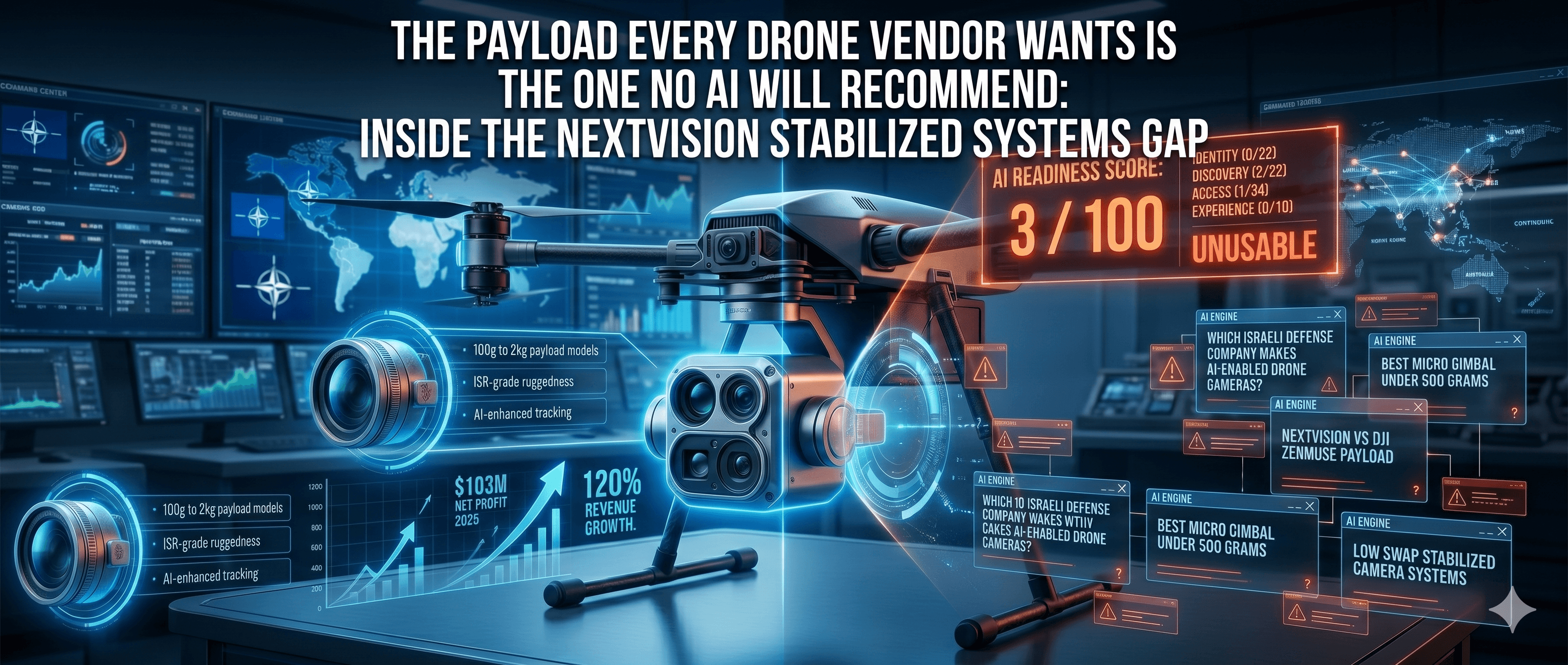 The Payload Every Drone Vendor Wants Is the One No AI Will Recommend: Inside the NextVision Stabilized Systems Gap