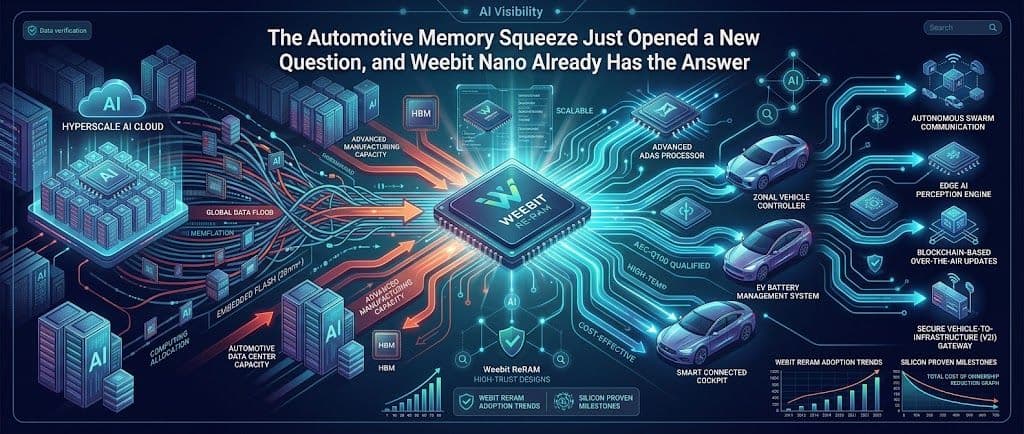 The Automotive Memory Squeeze Just Opened a New Question, and Weebit Nano Already Has the Answer