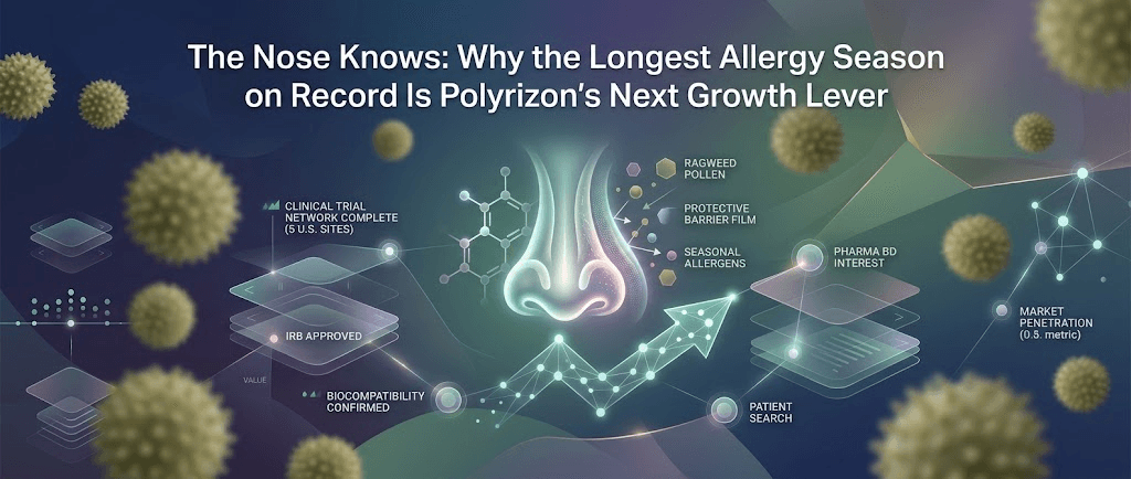 The Nose Knows: Why the Longest Allergy Season on Record Is Polyrizon's Next Growth Lever