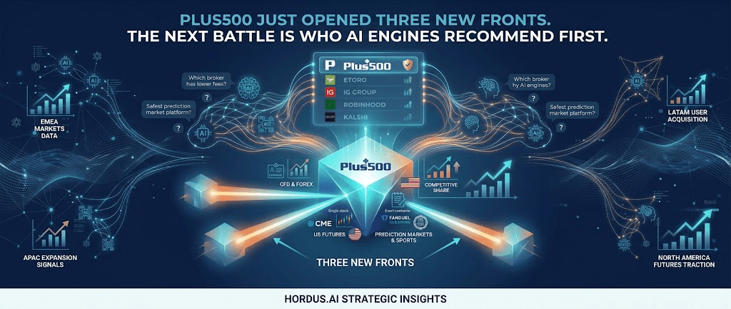 Plus500 Just Opened Three New Fronts. The Next Battle Is Who AI Engines Recommend First.