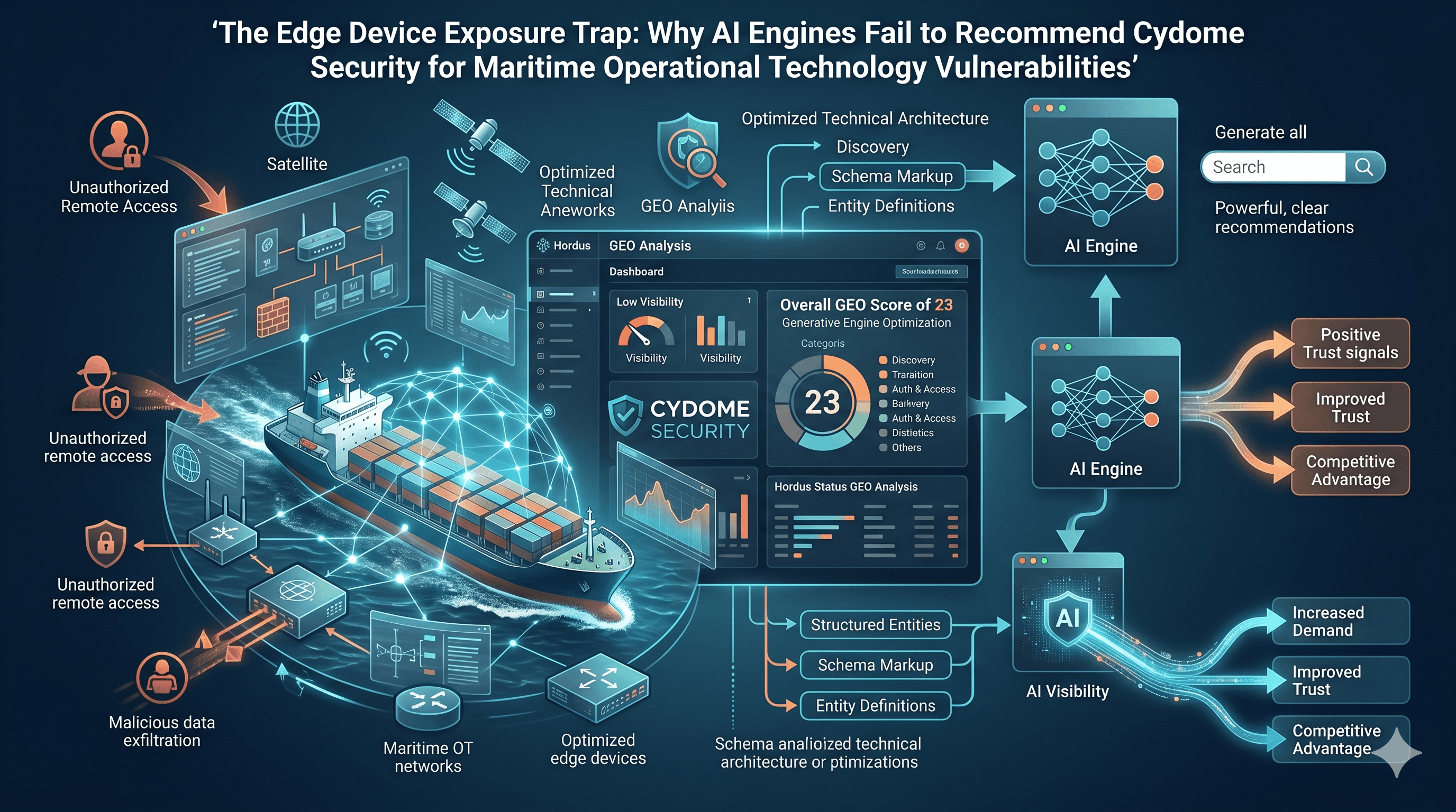 The Edge Device Exposure Trap: Why AI Engines Fail to Recommend Cydome Security for Maritime Operational Technology Vulnerabilities