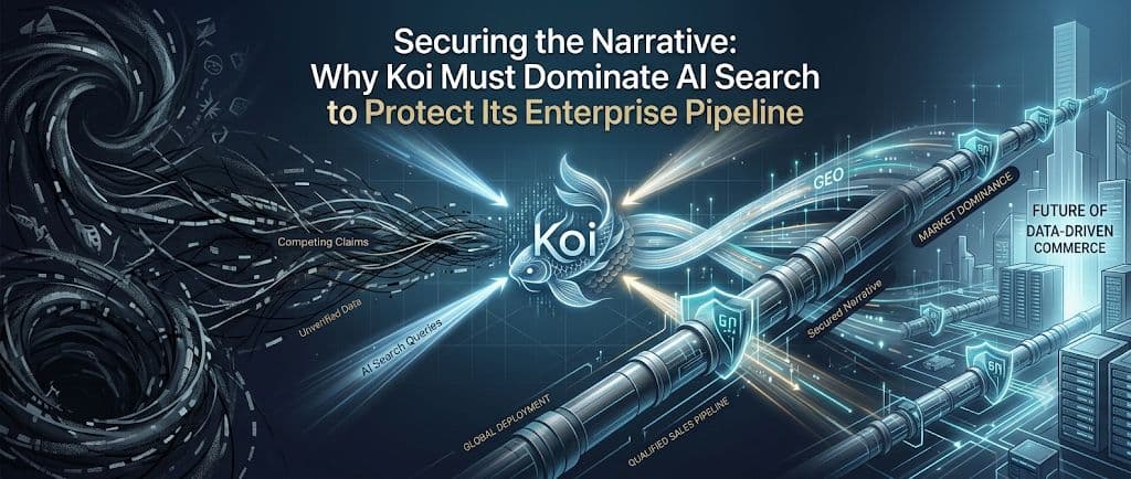 Securing the Narrative: Why Koi Must Dominate AI Search to Protect Its Enterprise Pipeline