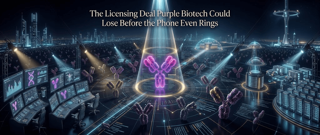 The Licensing Deal Purple Biotech Could Lose Before the Phone Even Rings