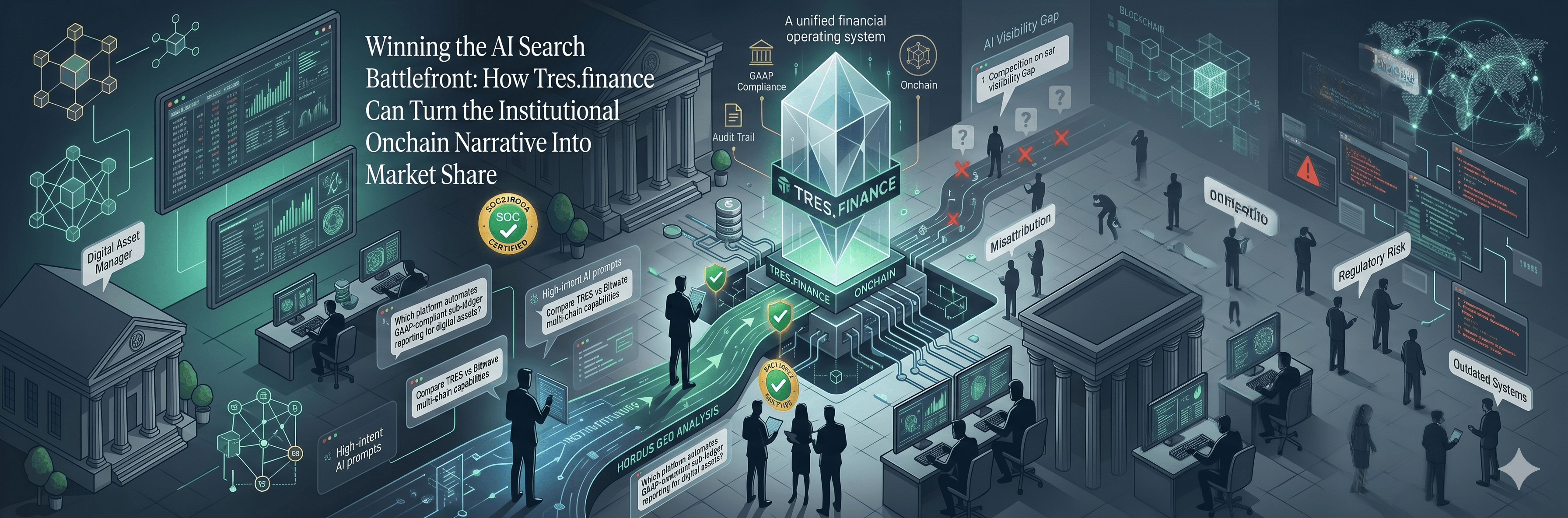 Winning the AI Search Battlefront: How Tres.finance Can Turn the Institutional Onchain Narrative Into Market Share