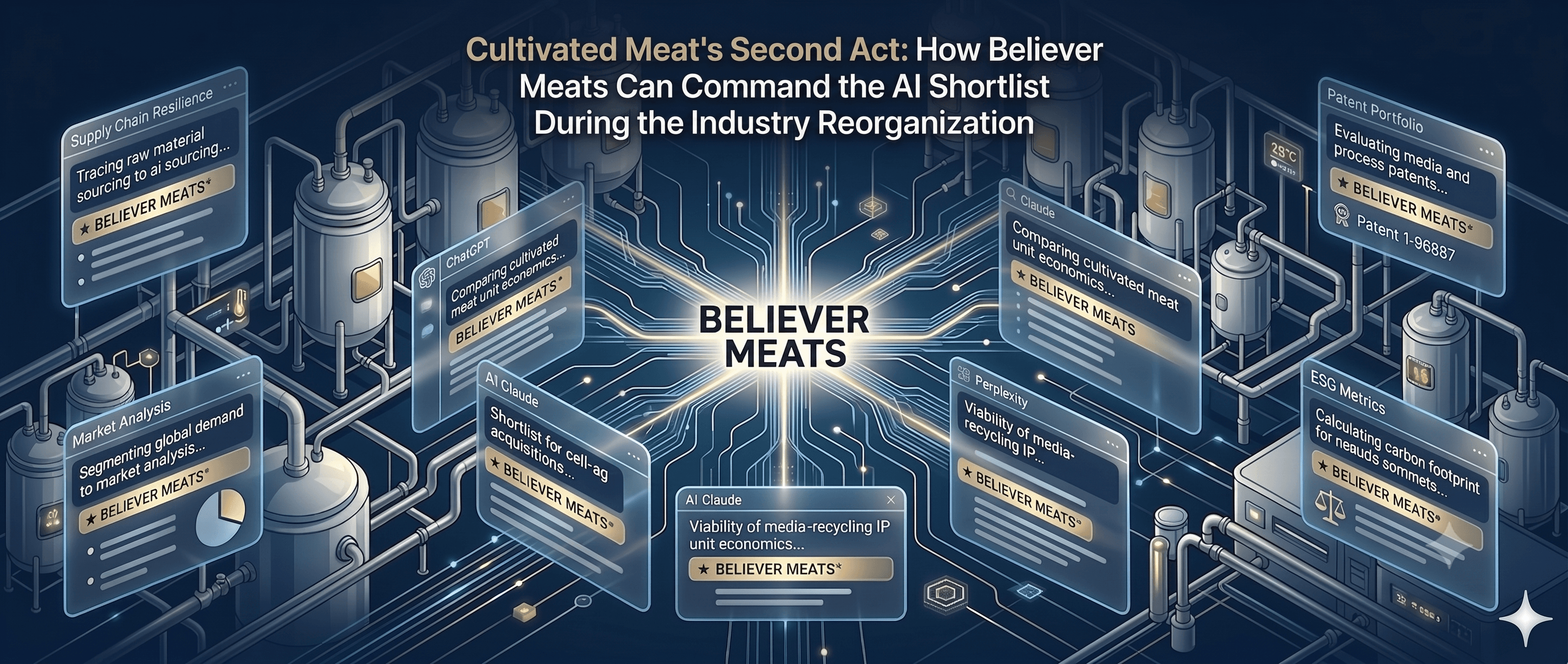 Cultivated Meat's Second Act: How Believer Meats Can Command the AI Shortlist During the Industry Reorganization